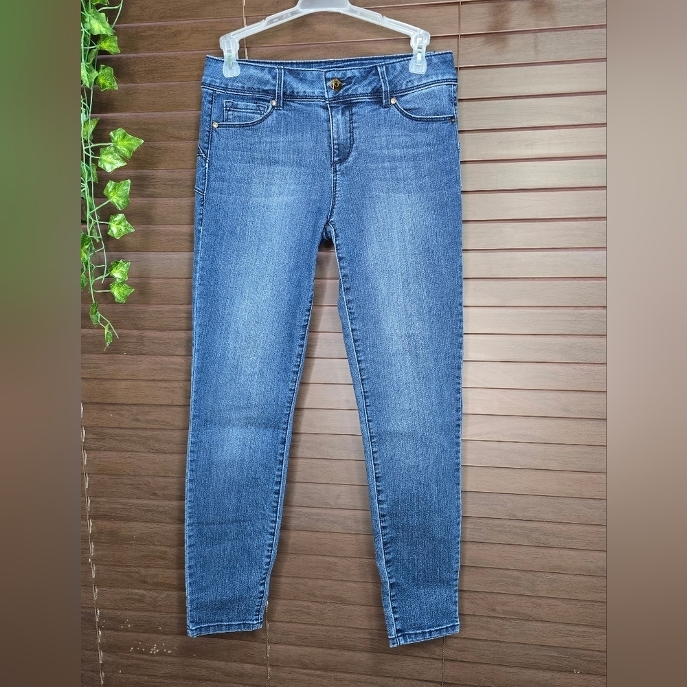 Blue Spice Dark Wash Mid Rise Skinny Women's Jeans Size 5